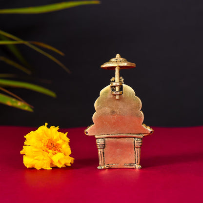 Brass Chatra Sai Baba Statue (4.5 Inch)