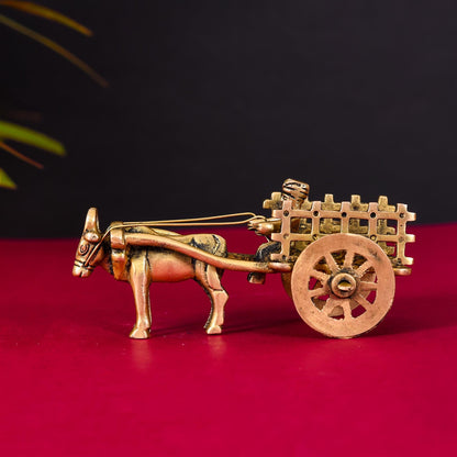 Brass Single Bullock Cart (2.2 Inch)