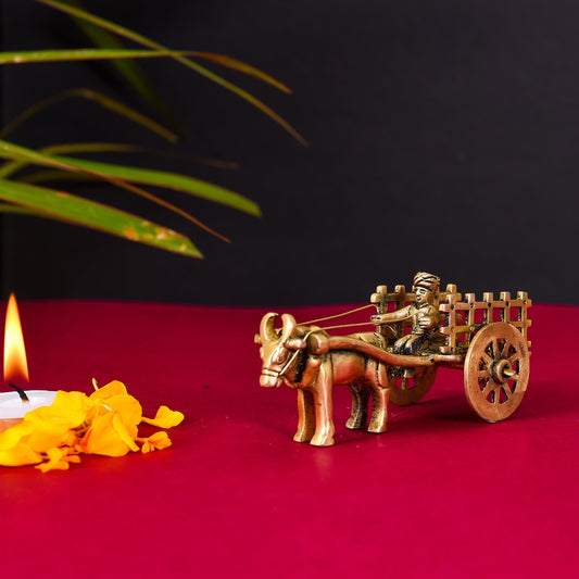 Brass Single Bullock Cart (2.2 Inch)