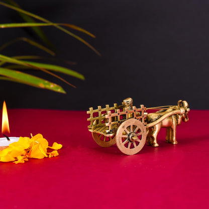 Brass Single Bullock Cart (2.2 Inch)