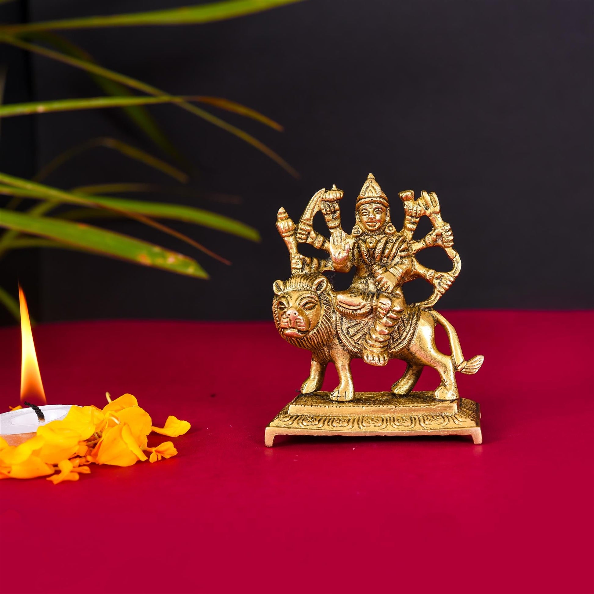 Brass Durga Devi Idol (3.5 Inch)