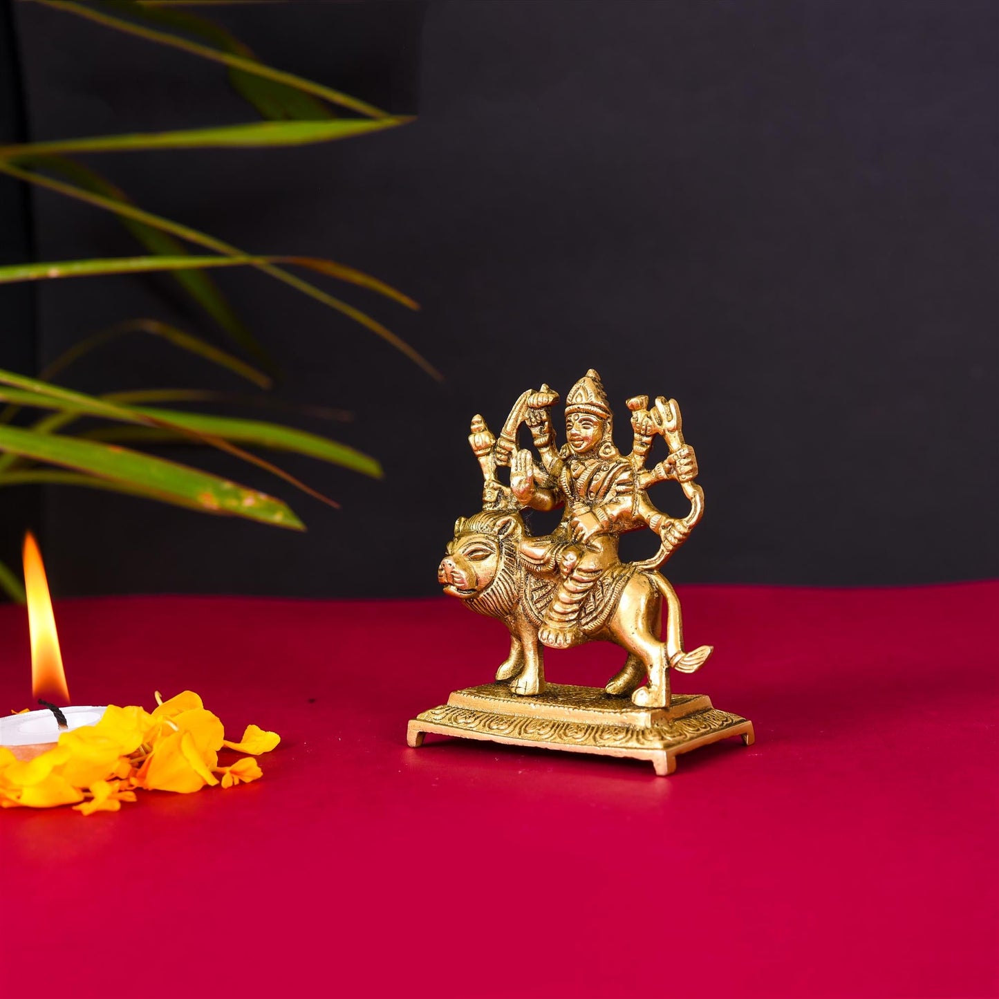 Brass Durga Devi Idol (3.5 Inch)
