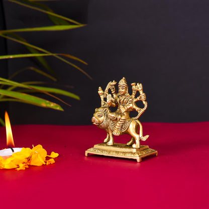 Brass Durga Devi Idol (3.5 Inch)