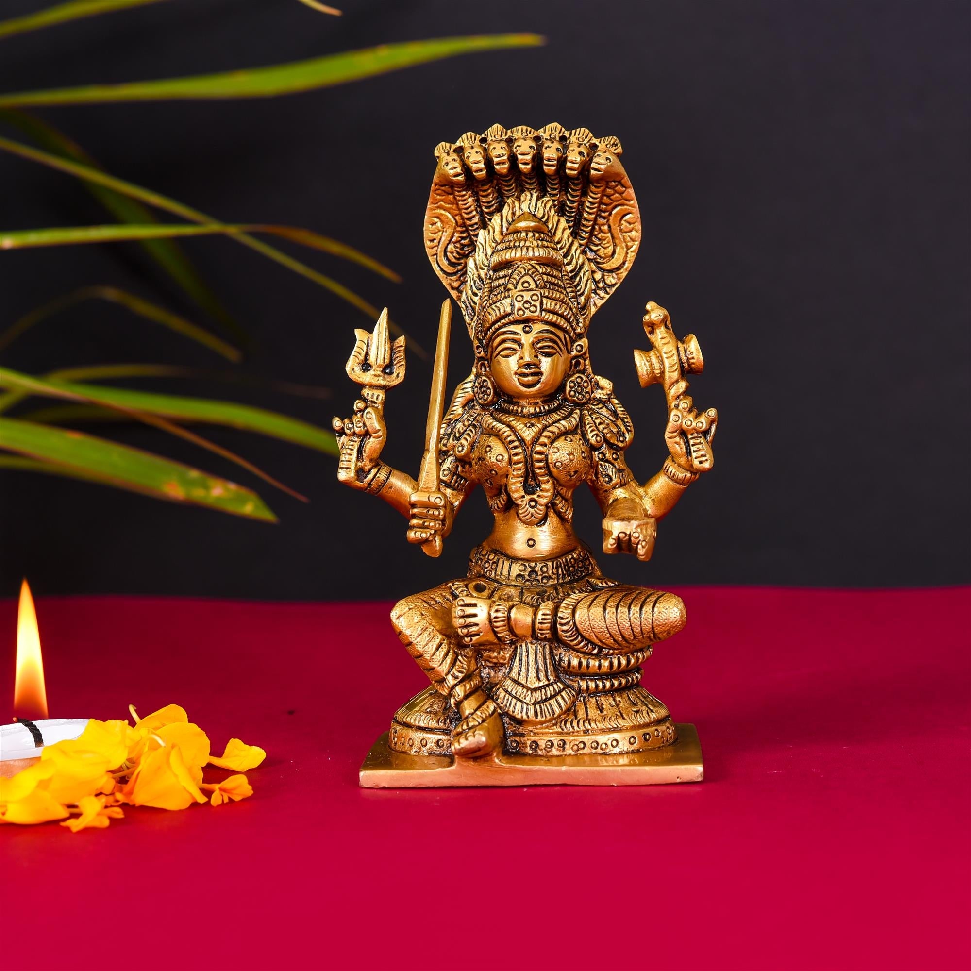 Brass Karumari Amman Superfine Idol (6 Inch)