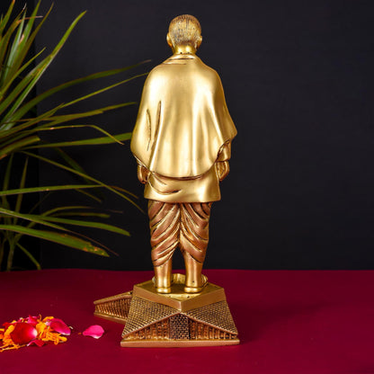 Brass Vallabh Bhai Patel Statue (Statue Of Unity) (13 Inch)