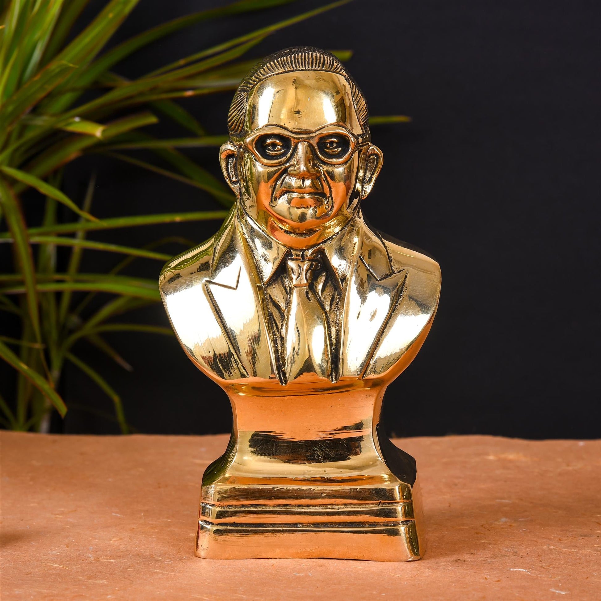 Brass Bhimrao Ambedkar Bust Statue (8 Inch)