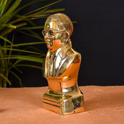 Brass Bhimrao Ambedkar Bust Statue (8 Inch)