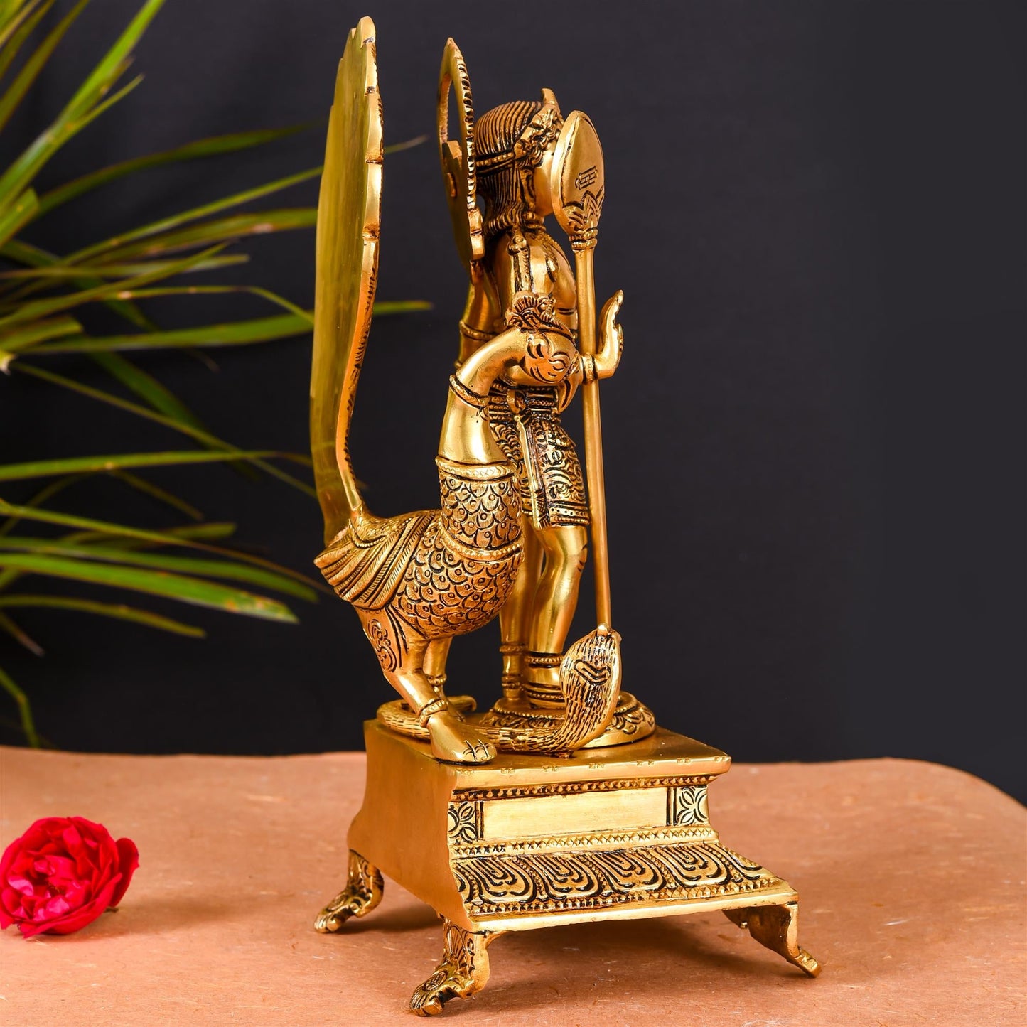Brass Superfine Lord Murugan/Kartikeya Idol Superfine (12 Inch)