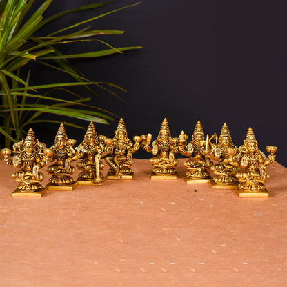 Brass Superfine Ashtalakshmi Set