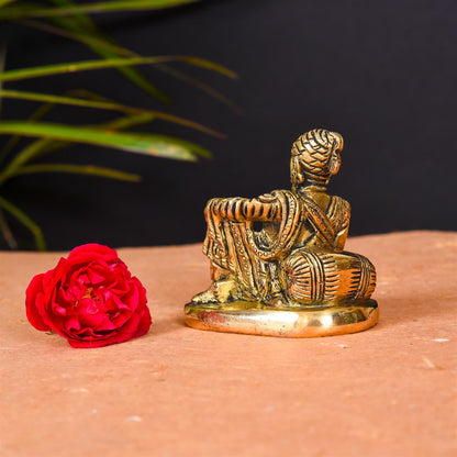 Brass Chatrapati Shivaji Maharaj Idol (3.2 Inch)