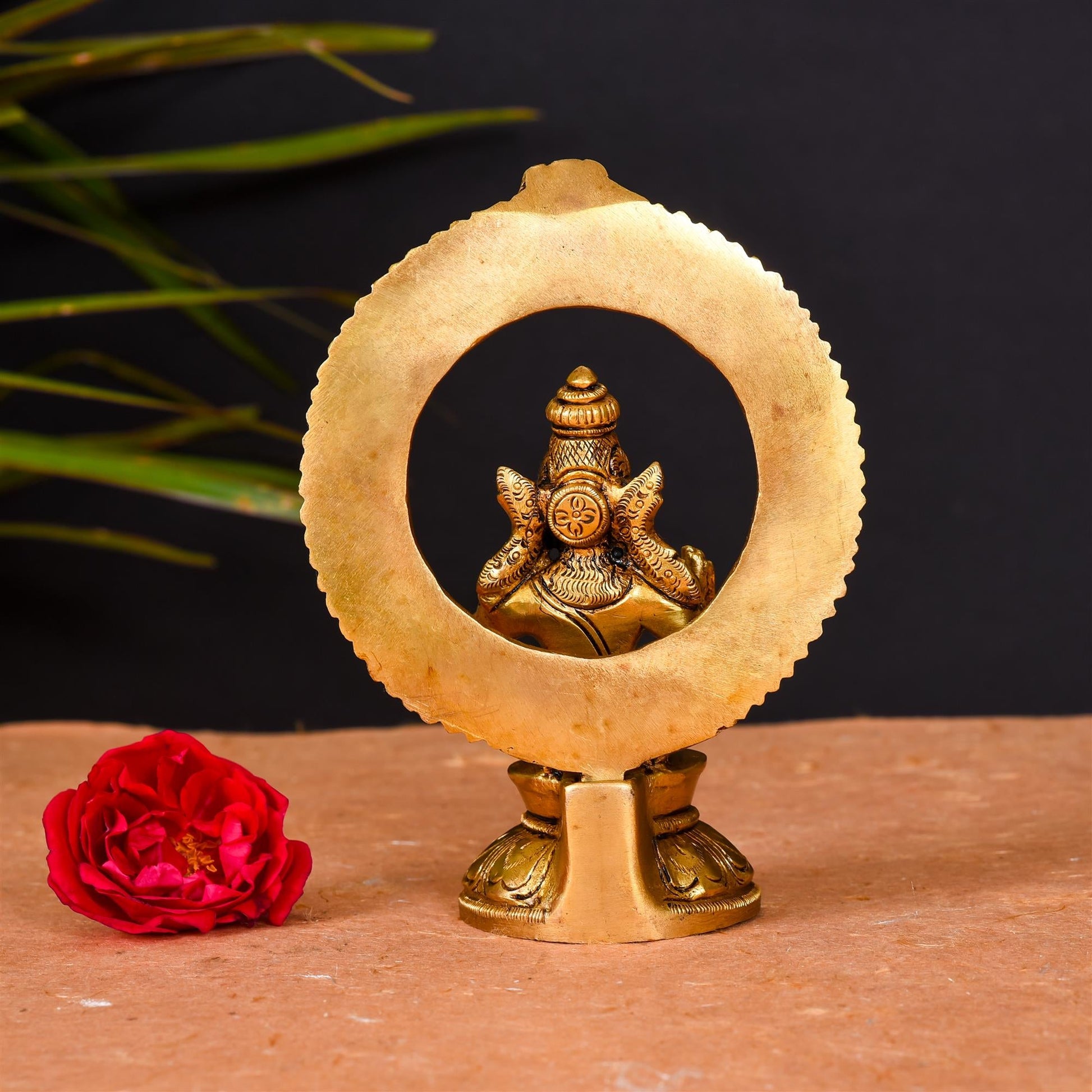 Brass Lord Frame Ayyappa/Ayyappan Superfine Idol (6 Inch)