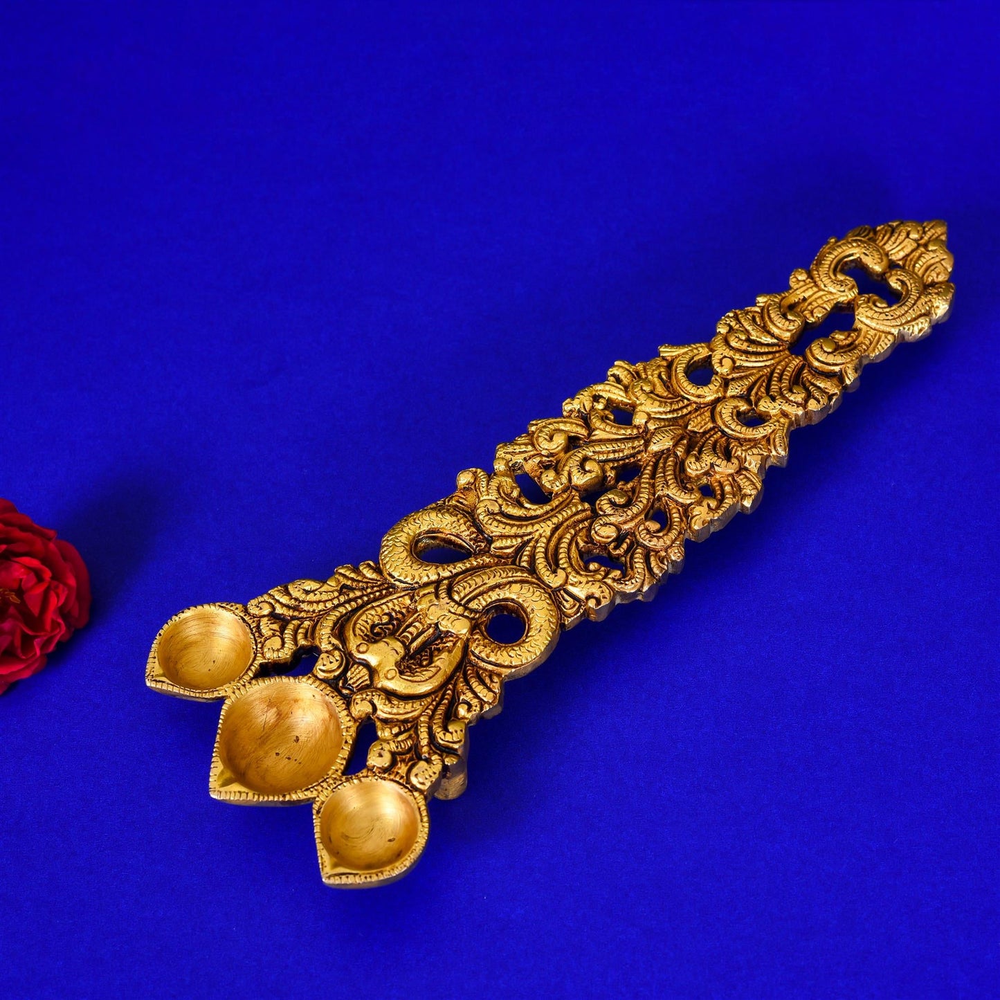 Brass Sheshnag Pooja Spoon (10 Inch)