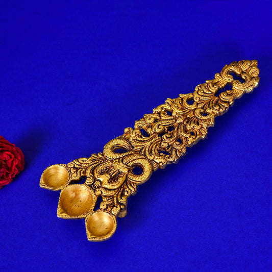 Brass Sheshnag Pooja Spoon (10 Inch)