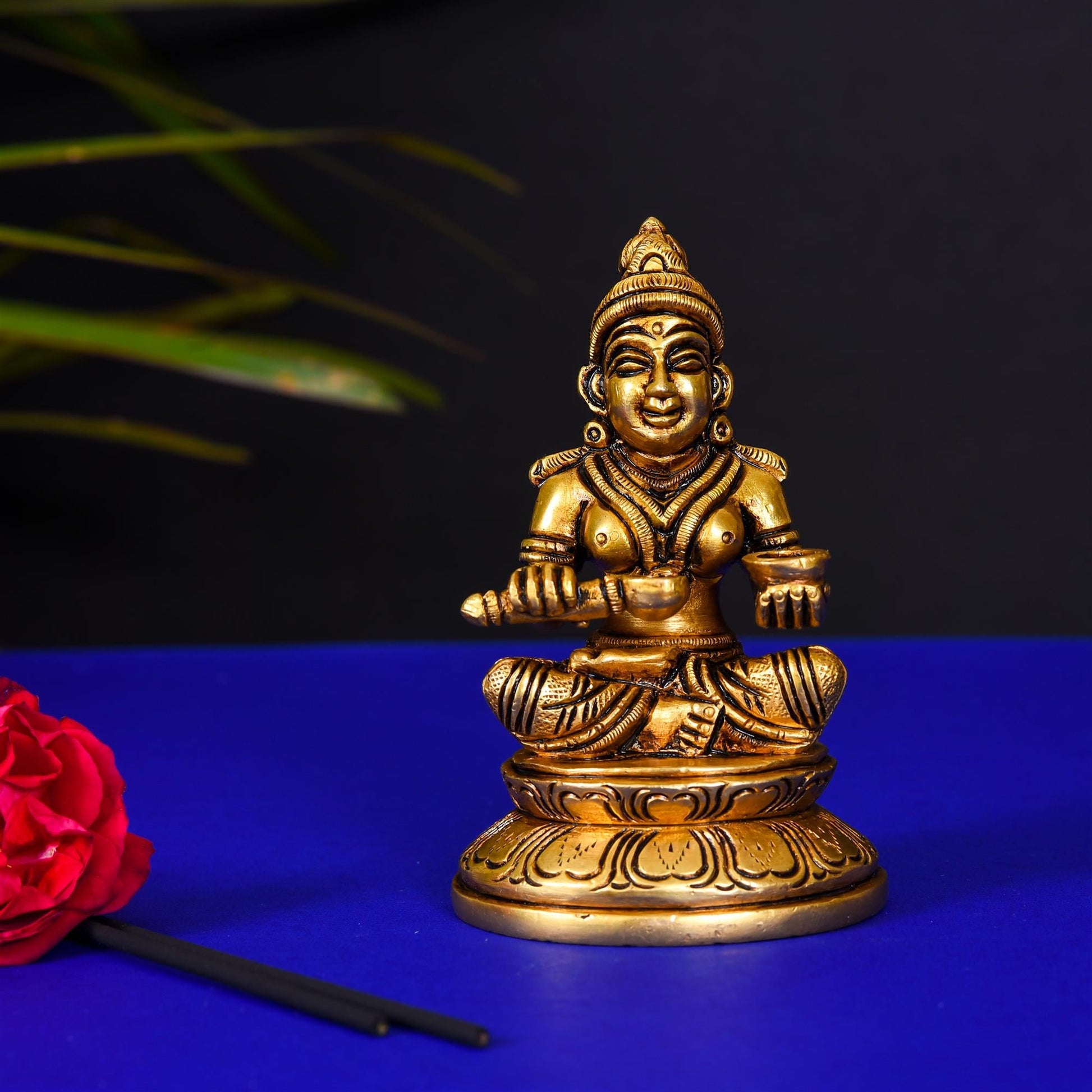 Brass Superfine Annapurna Devi Statue (4 Inch)