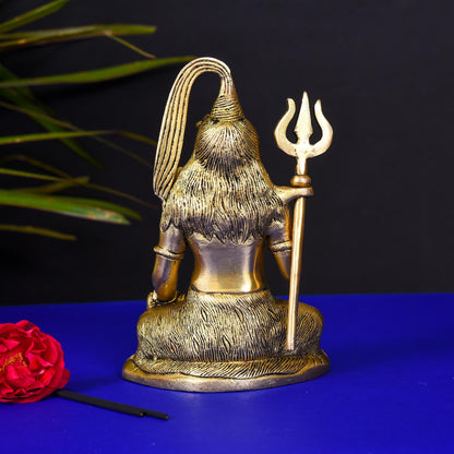 Brass Lord Shiva Idol (6.5 Inch)
