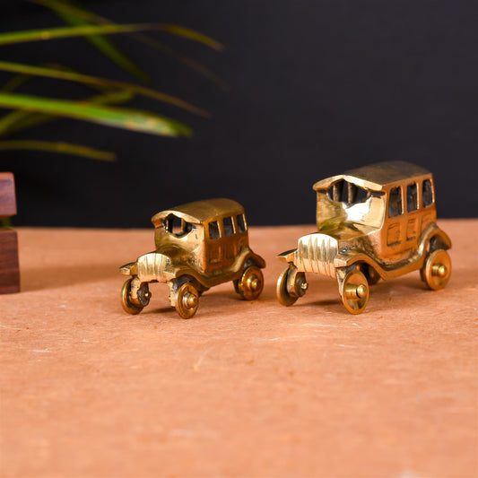 Brass Vintage Car Set