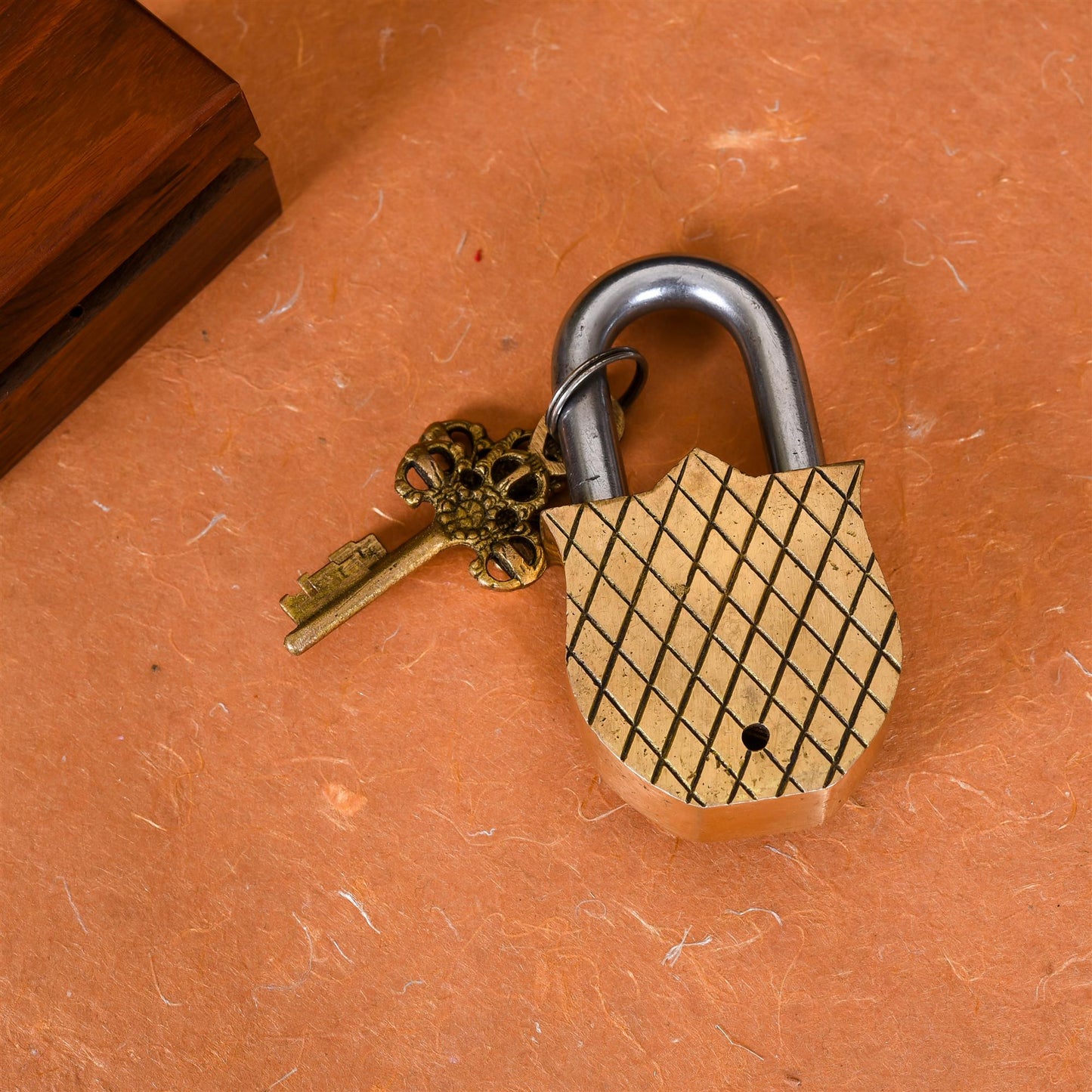 Brass Jesus Door Lock (4.5 Inch)