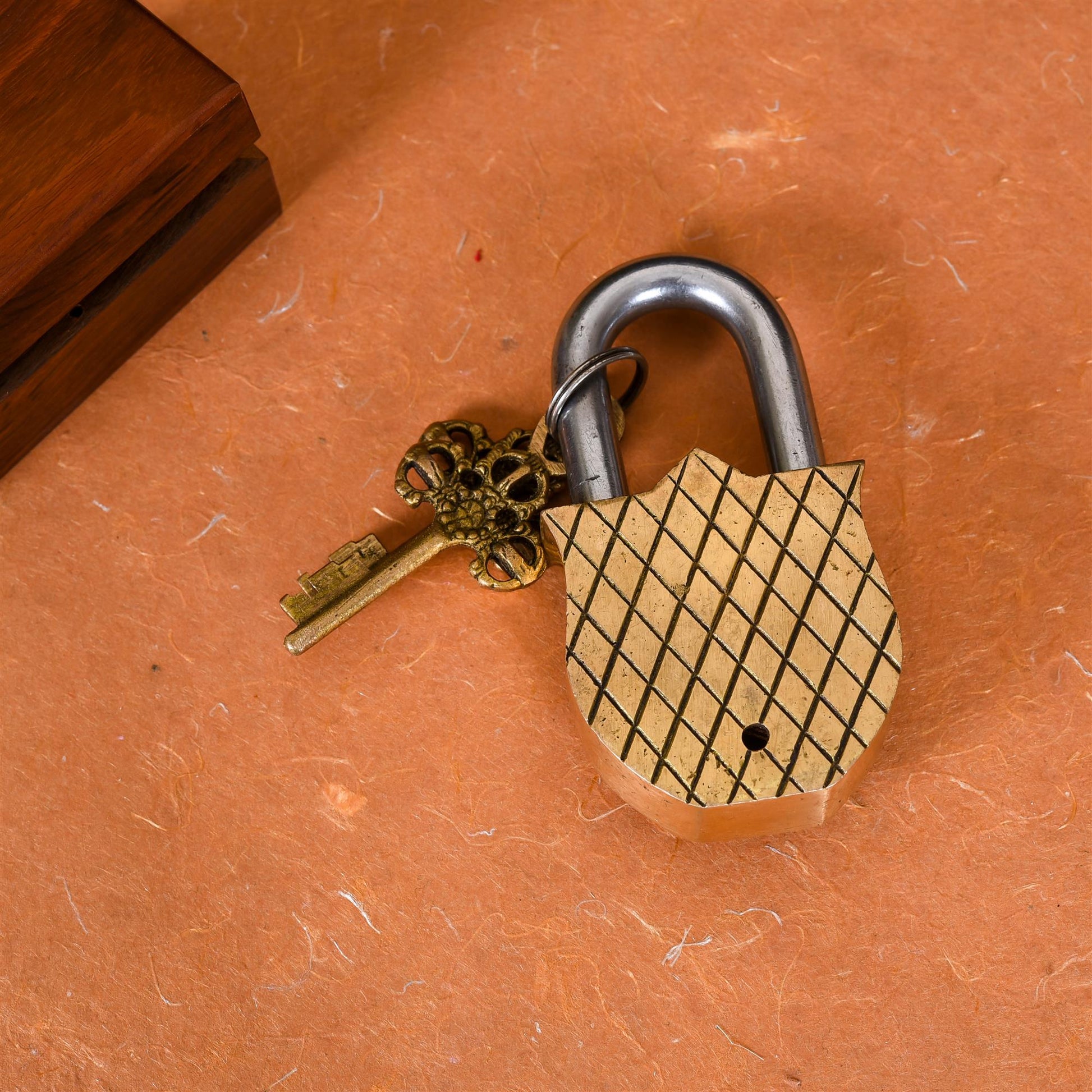 Brass Jesus Door Lock (4.5 Inch)