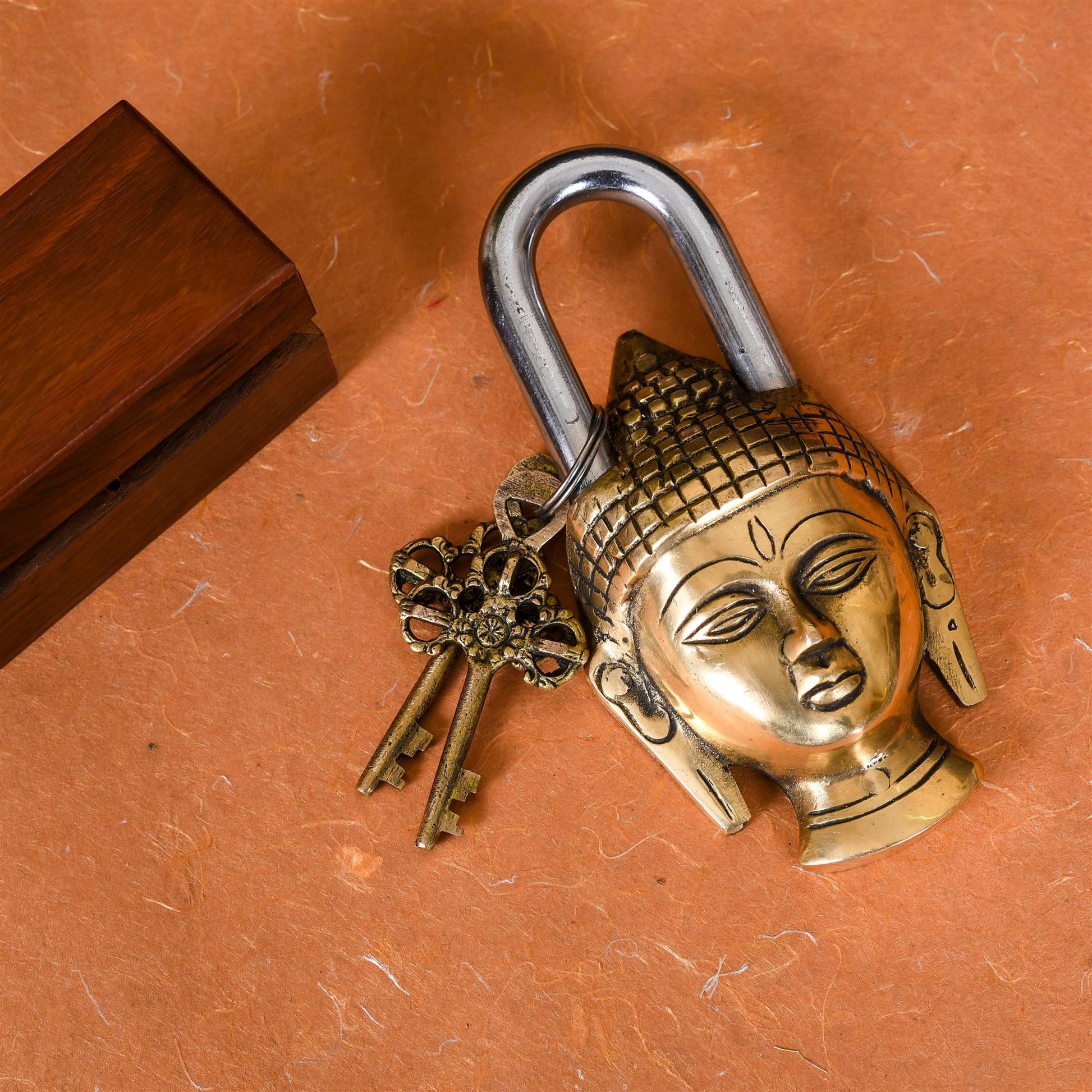 Brass Buddha Door Lock
