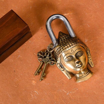 Brass Buddha Door Lock