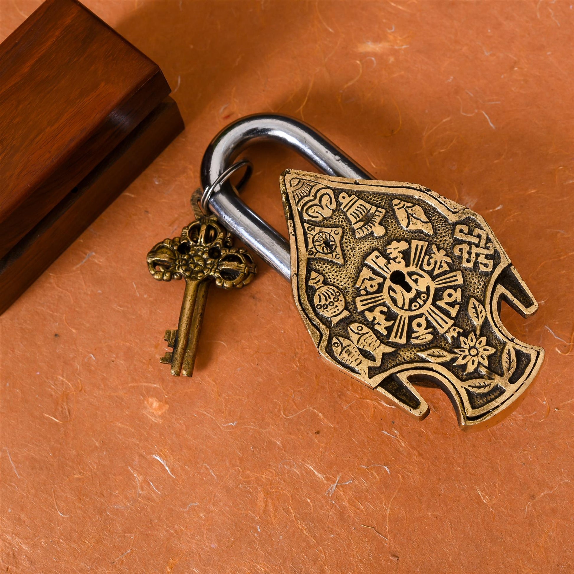 Brass Buddha Door Lock