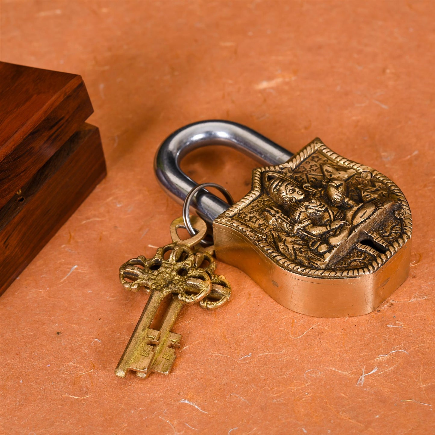 Brass Shiva Door Lock (4.5 Inch)