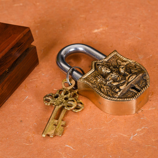 Brass Shiva Door Lock (4.5 Inch)