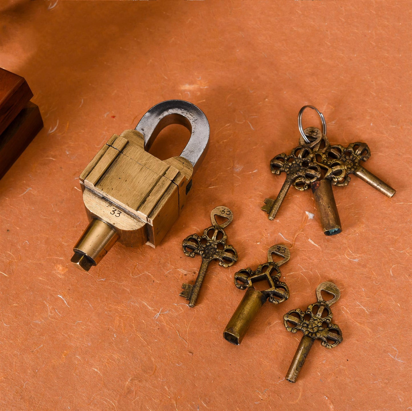 Brass Mystery Door Lock (5 Inch)