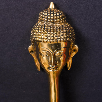 Brass Buddha Door Handle (9.8 Inch)