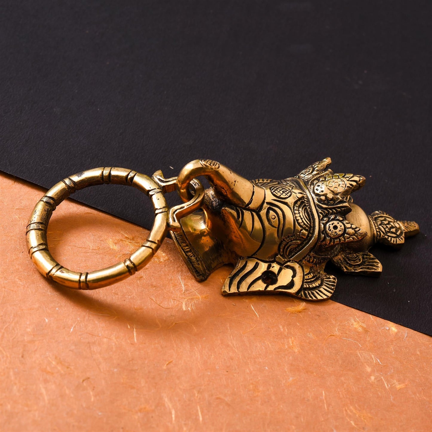 Brass Ganesha Door Knocker (6.2 Inch)