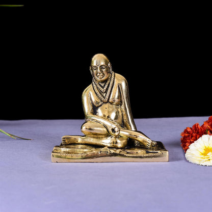 Brass Shree Swami Samarth Idol (4.2 Inch)