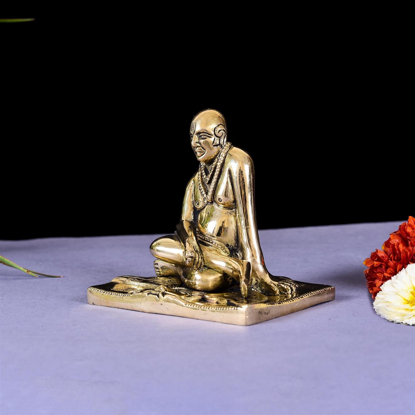 Brass Shree Swami Samarth Idol (4.2 Inch)