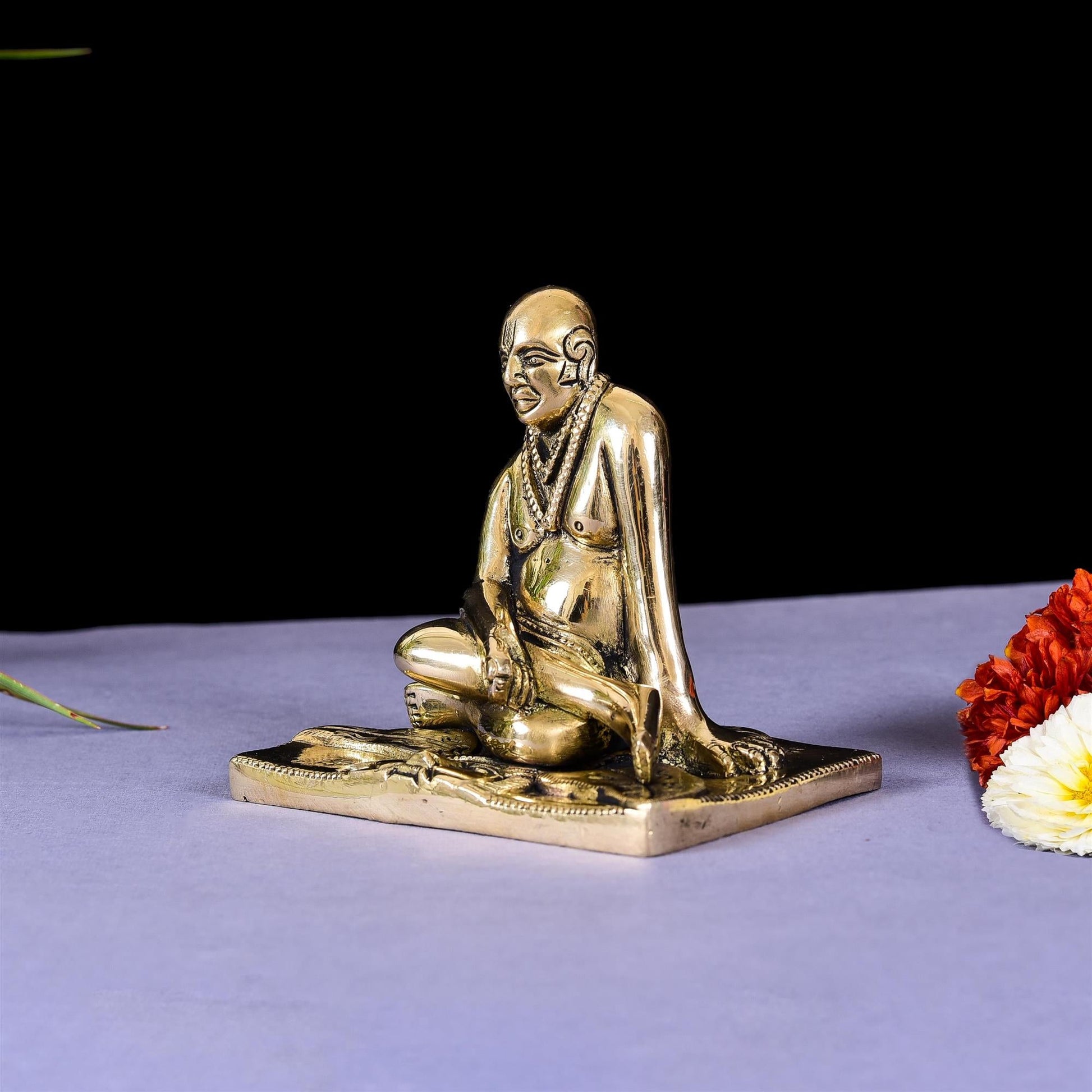 Brass Shree Swami Samarth Idol (4.2 Inch)