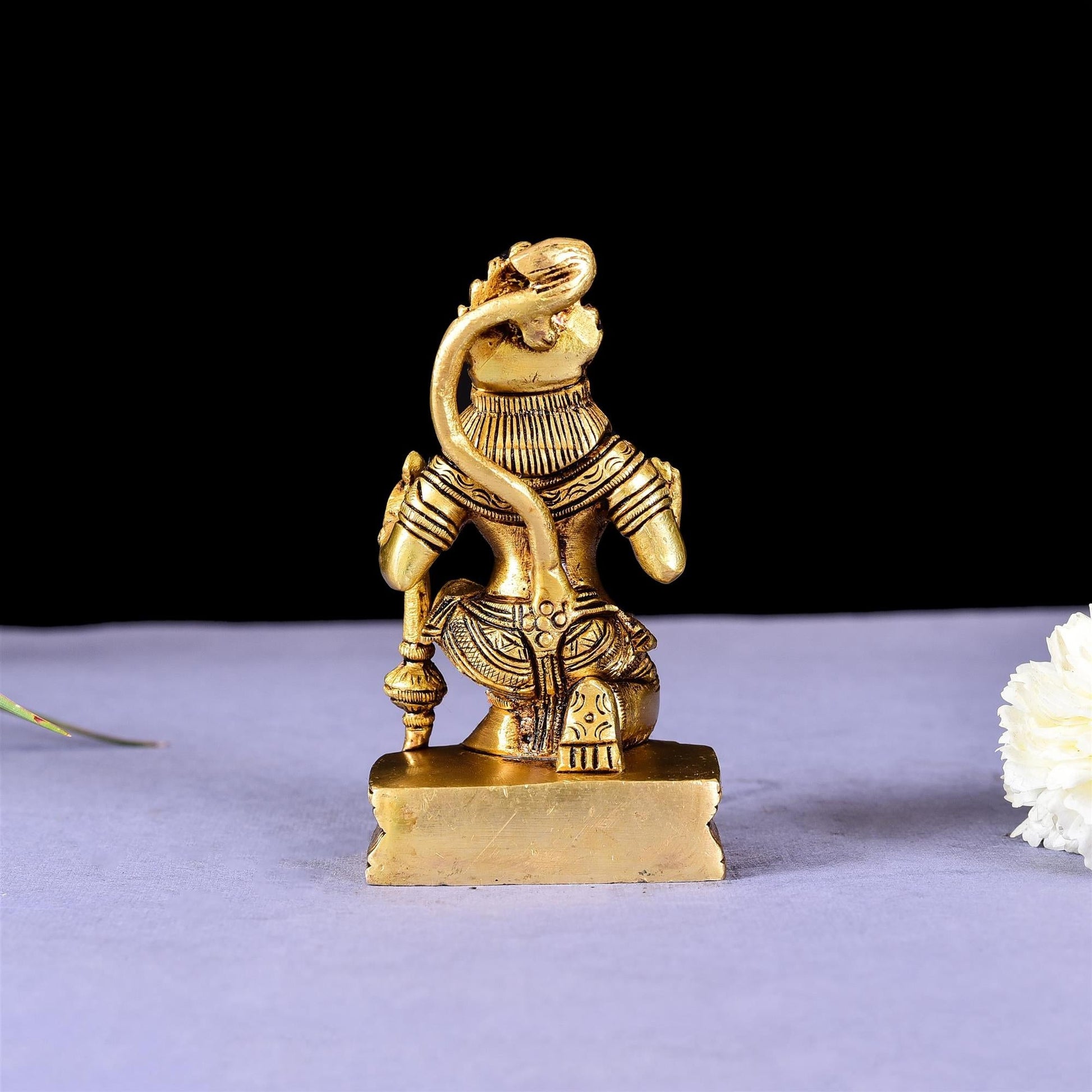 Brass Blessing Superfine Hanuman Idol (4 Inch)