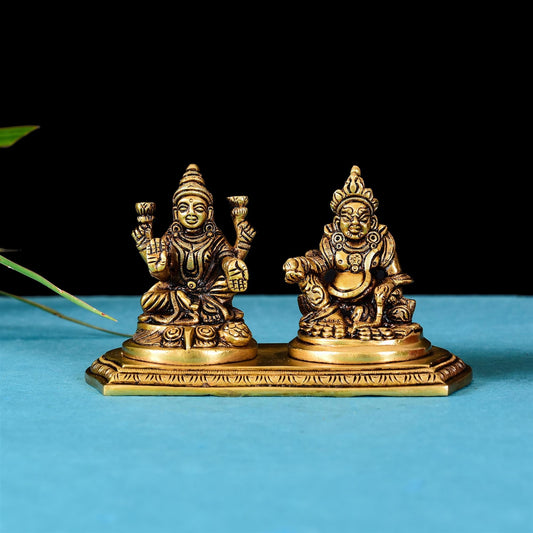 Brass Kuber And Lakshmi Superfine Idol (3.5 Inch)