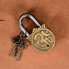 Brass Radha Krishna Door Lock (4.5 Inch)