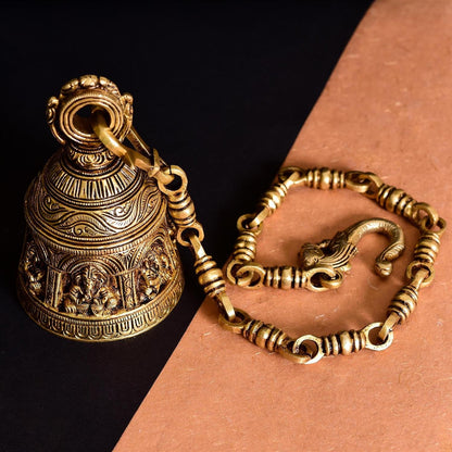 Brass Superfine Ganesha Wall Hanging Temple Bell