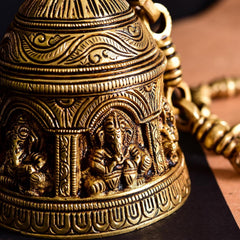 Brass Superfine Ganesha Wall Hanging Temple Bell