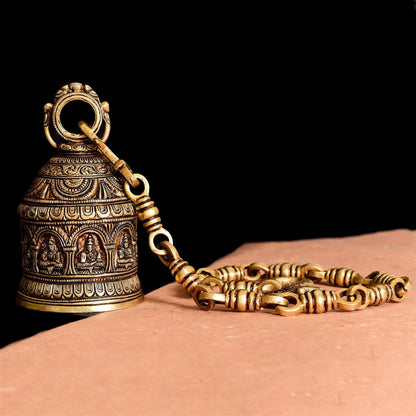 Brass Superfine Lakshmi Wall Hanging Temple Bell