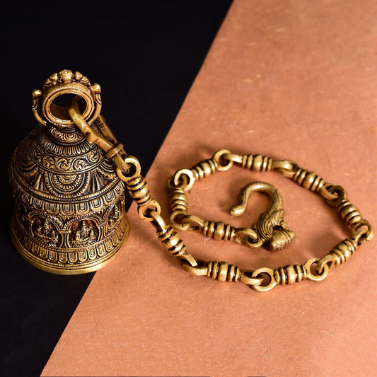 Brass Superfine Lakshmi Wall Hanging Temple Bell
