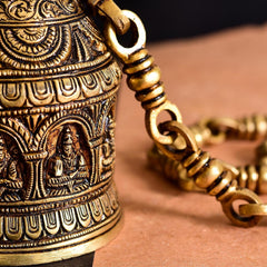 Brass Superfine Lakshmi Wall Hanging Temple Bell