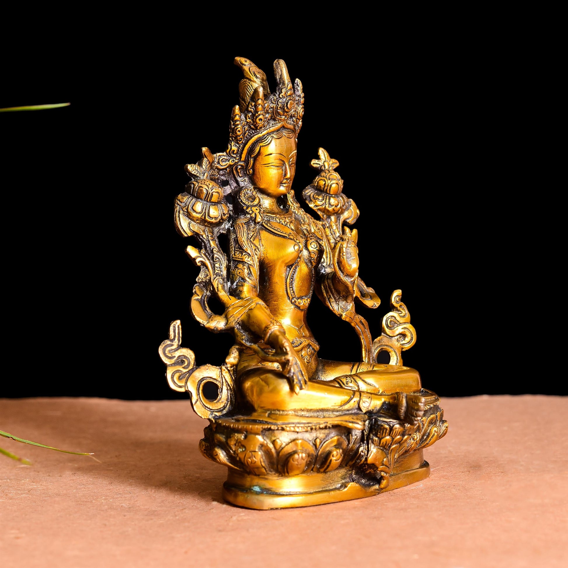 Brass Tara Devi Idol (8 Inch)