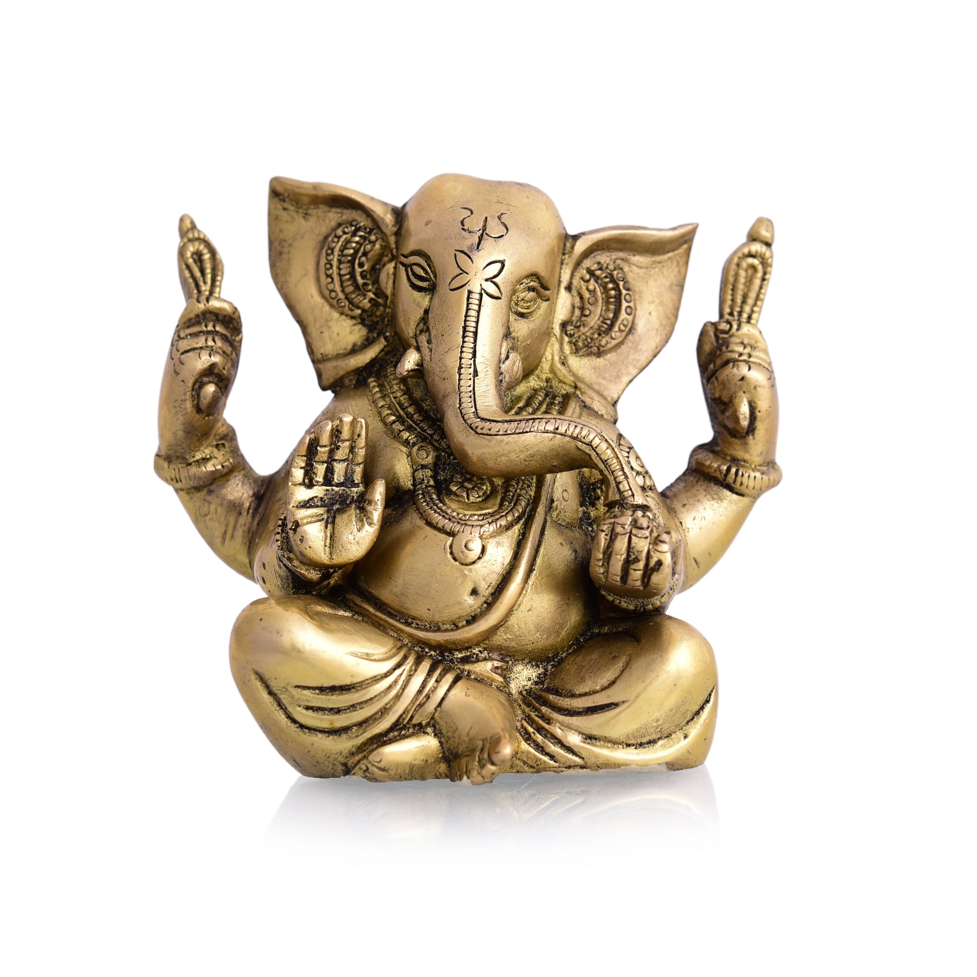 Brass Appu Ganesha Sitting Idol With Big Ears