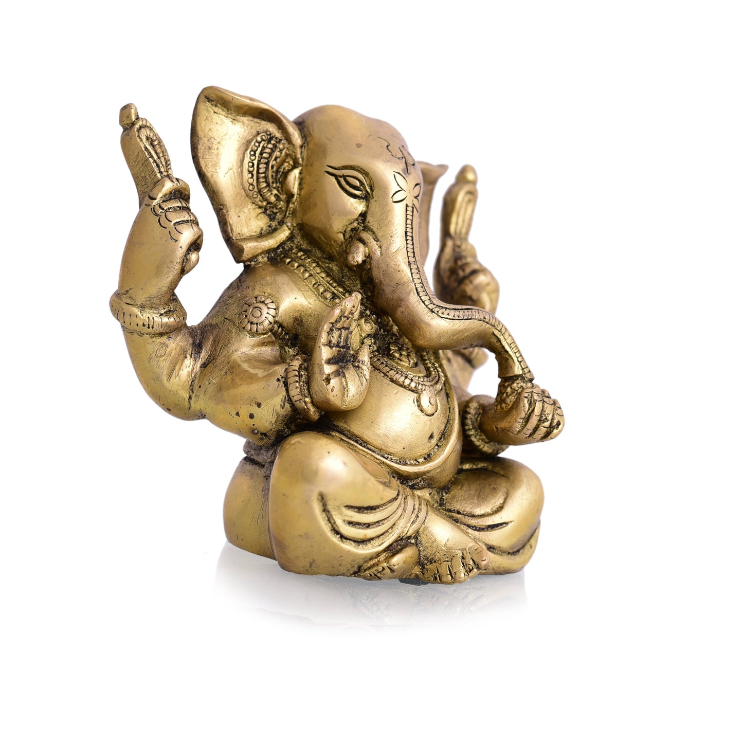 Brass Appu Ganesha Sitting Idol With Big Ears