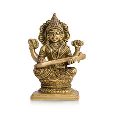 Brass Ganesha Lakshmi And Saraswati Idols
