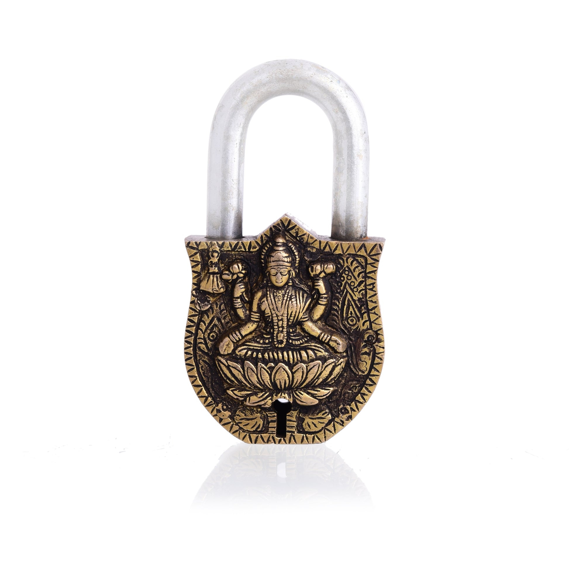 Brass Lakshmi Door Lock (4.5 Inch)