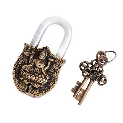 Brass Lakshmi Door Lock (4.5 Inch)