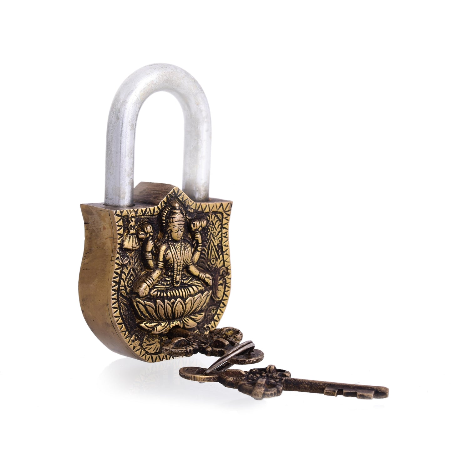 Brass Lakshmi Door Lock (4.5 Inch)