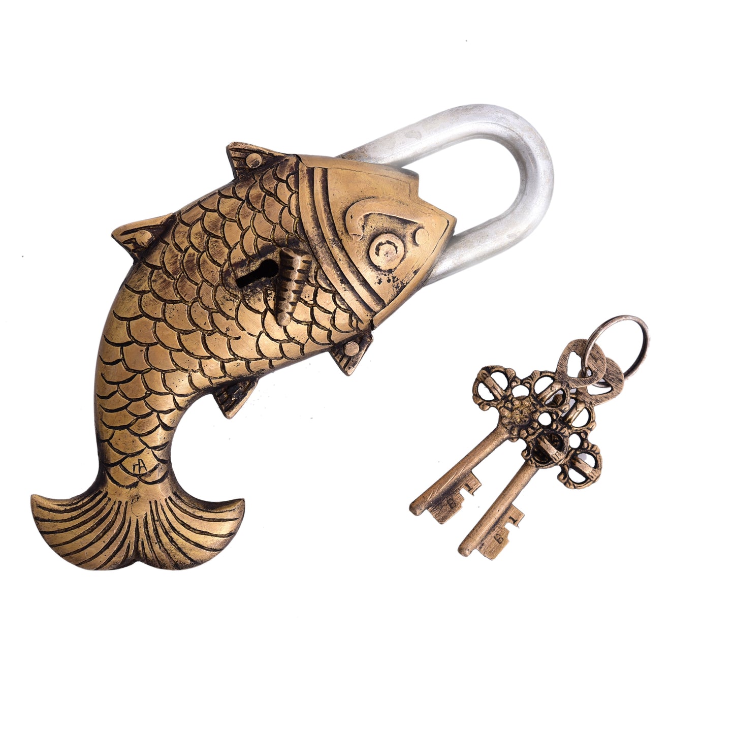 Brass Fish Door Lock (3 Inch)