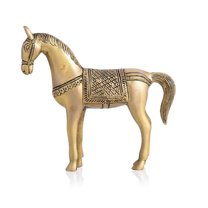 Brass Horse Statue